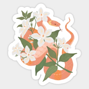 Sampaguita and Snake Sticker